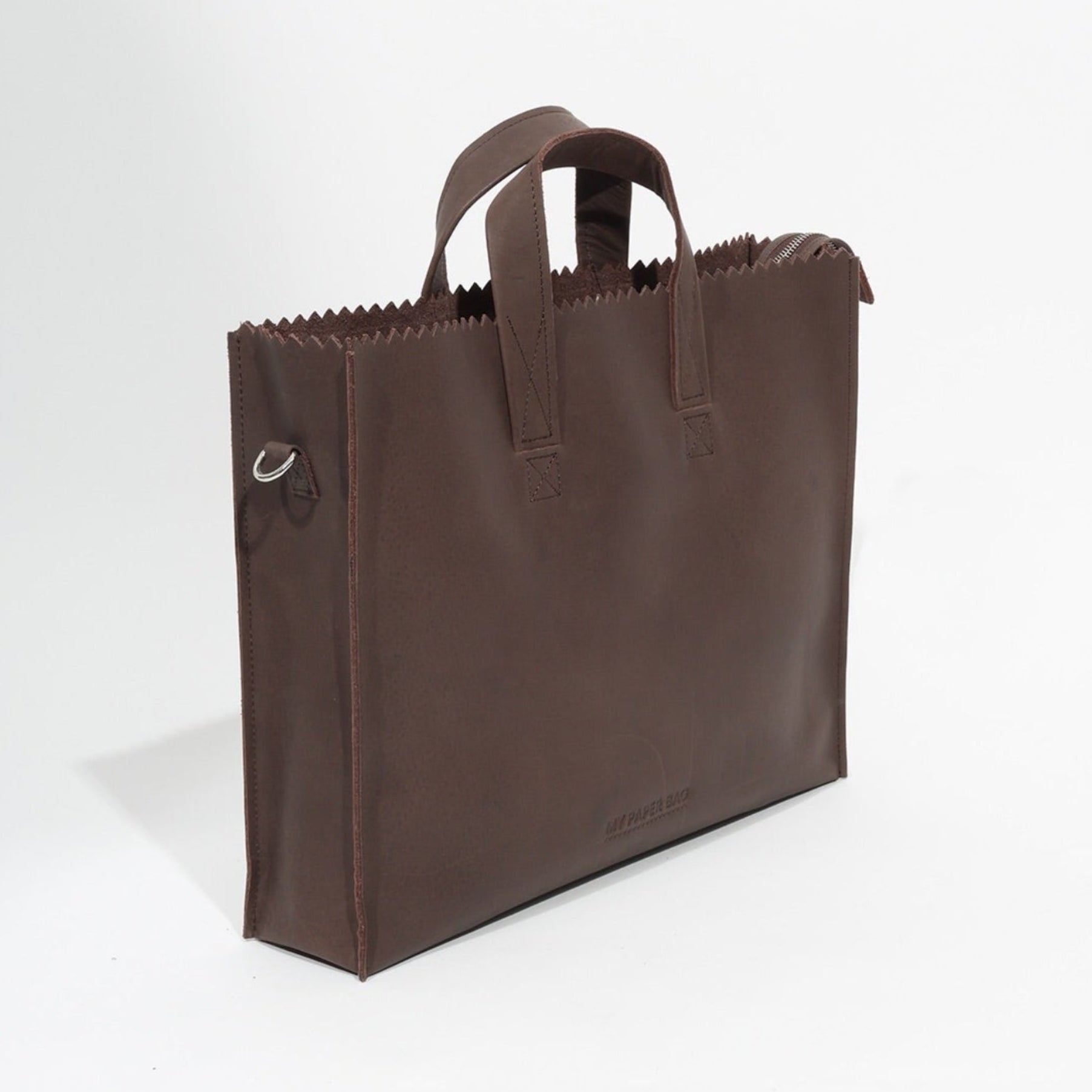Brown Shadow Workbag by MY PAPER BAG